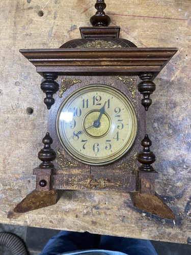 Antique german castle mantel - antique,